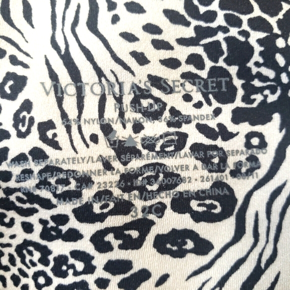 Victoria's Secret BioFit Push-Up 💕 Leopard Print Bra Women's Size 32C. - Picture 13 of 15